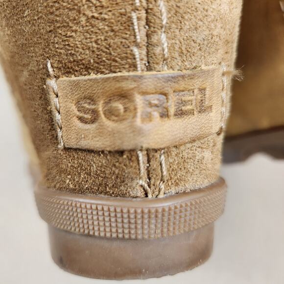 Sorel Women's Joan Of Arctic Wedge II Sherpa Camel Brown Boot Size 9.5 (EU 40.5) - Picture 12 of 13